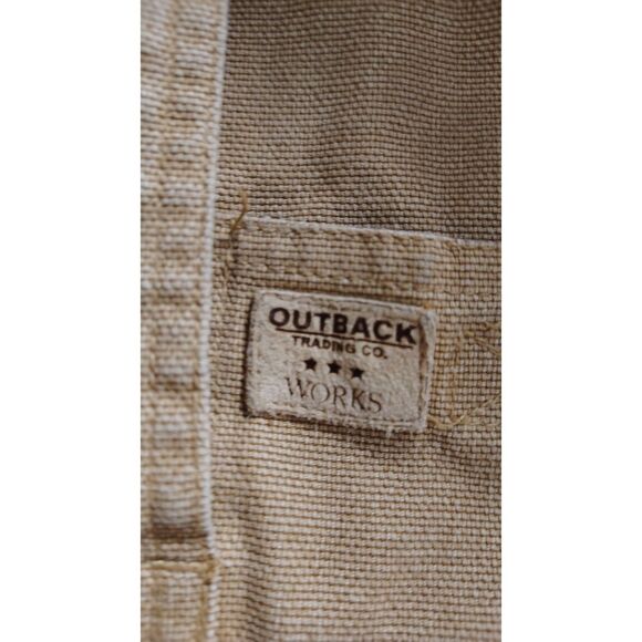 Outback Trading Co Women's XL Tan Floral Lining Zip-Up Ranch Jacket - Picture 3 of 9